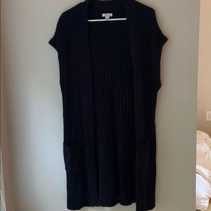Long Sleeveless Cardigan